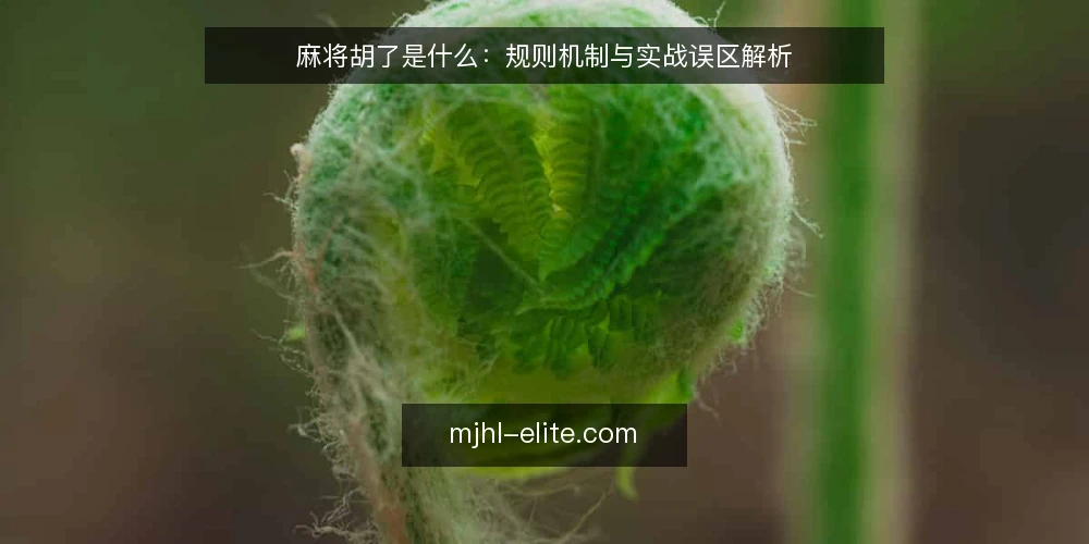 麻将胡了是什么:规则机制与实战误区解析 — 麻将胡了的定义与核心机制 配图